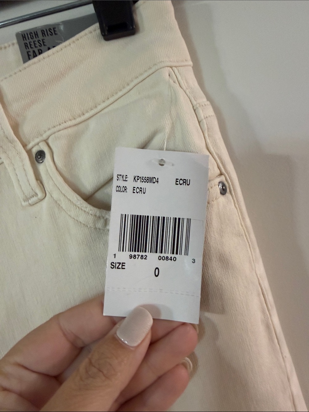 Kut from the Kloth Off-White Straight-Leg Jeans - Picture 3 of 10
